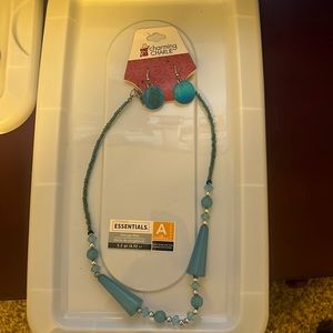 Necklace and earrings